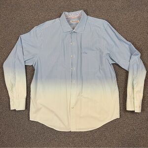 Tommy Bahama Blue and White Ombre Shirt